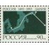 Rusia 6028 1993 500º Aniv. 1er tratado de la alinaza entre Rusia y Dinamarca Mapa de red de cable óptico Copenhague-San Petersburgo  MNH