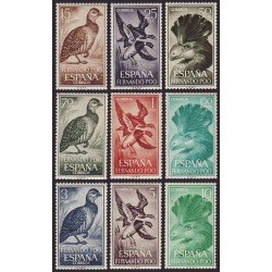 Fernando Poo 226/34 1964 Fauna (aves) MNH Fernando Poo 226/34 1964 Fauna (aves) MNH