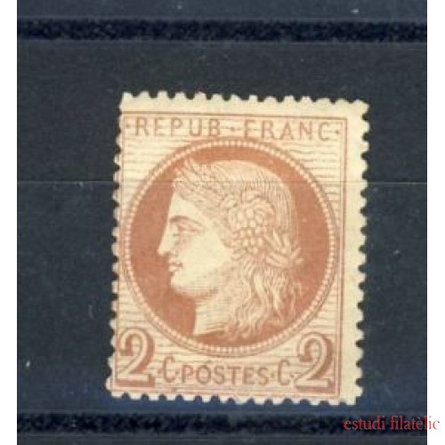France Francia  Nº 51 1872 Cérès, Precioso sello, nuevo sin fijasellos, lujo.