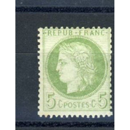 France Francia Nº 53 1872  Cèrés Precioso sello, nuevo sin fijasellos, lujo