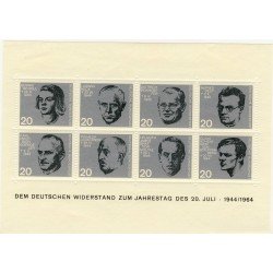 Alemania Federal Germany HB 1964 20º Aniv. del atentado del 20 de Julio Lujo