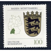 Alemania Federal - 1418 - GERMANY 1992 Escudo de Länder Lujo