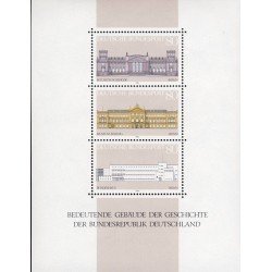 Alemania Federal Germany HB 19 1986 Principios de la democracia Edificos de RFA Lujo