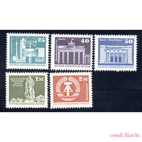 Alemania Oriental - 2199/03 - GERMANY 1980 Serie-construcciones socialistas en la RDA-Lujo