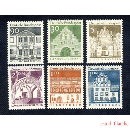 Alemania Federal - 357/62 - GERMANY 1966 Edificios históricos Lujo