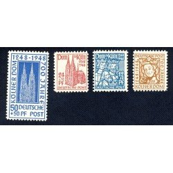 Alemania Bizona 37/40 1948 7º Cent. Catedral de Colonia Lujo