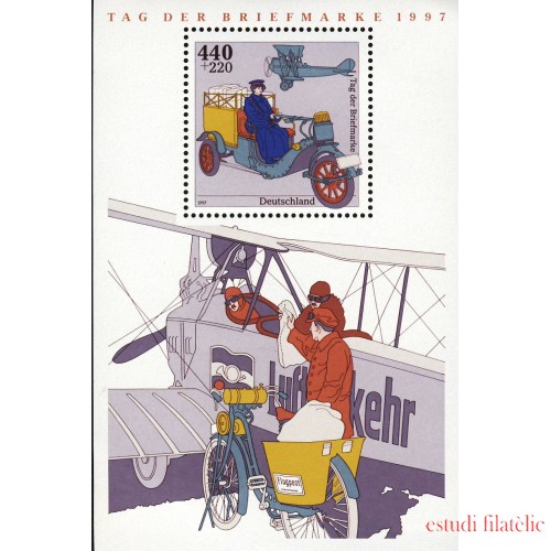 Alemania Federal Germany HB 40 1997 Día del sello Vehículos Lujo