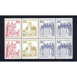 Alemania Federal - 762 - GERMANY 1977 8 valores del carnet 762 en bloque Lujo