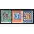 Alemania Bizona 76/78 1949 Cent. del sello alemán 1os sellos de Baviera Lujo