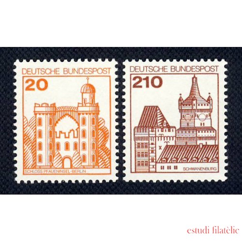 Alemania Federal - 842/43 - GERMANY 1979 Serie-Castillos-Lujo
