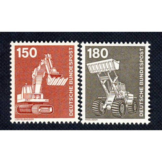 Alemania Federal - 859/60 - GERMANY 1979 Serie industria y tecnología Lujo