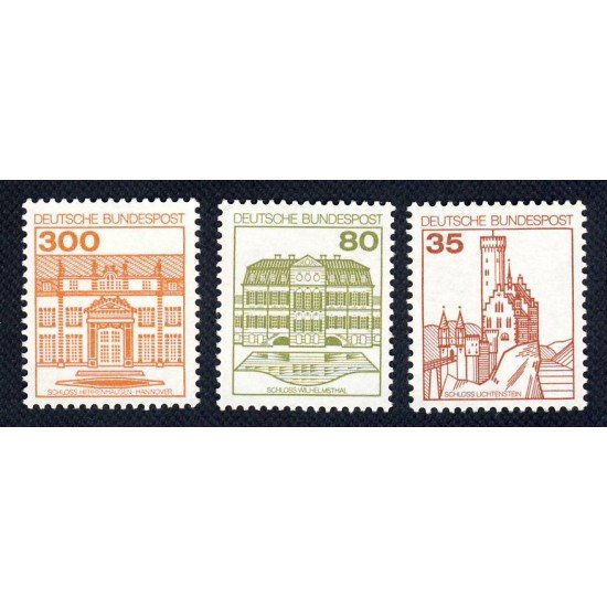Alemania Federal - 969/71 - GERMANY 1982 Serie-Castillos-Lujo