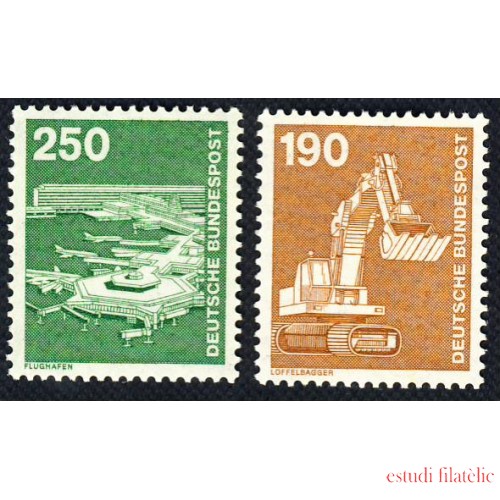 Alemania Federal - 972/73 -GERMANY 1982 Serie-Industria y técnica Lujo