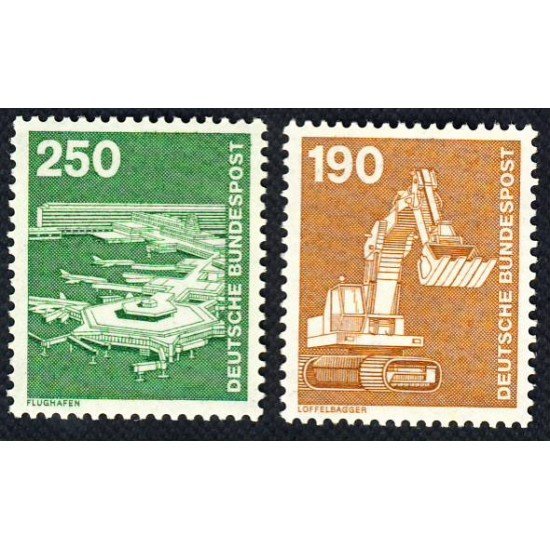 Alemania Federal - 972/73 -GERMANY 1982 Serie-Industria y técnica Lujo