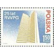 Polonia - 2154 - 1974 25º Aniv. del COMECON  Edificio en Moscú Lujo