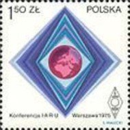 Polonia Poland  Nº 2207   1975  Conferencia inter. de radio-aficionados en Varsova Símbolo Lujo