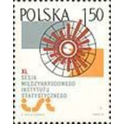 Polonia - 2234 - 1975 40ª Sesión del Instituto internacional de estadística Gràfica simbólica Lujo