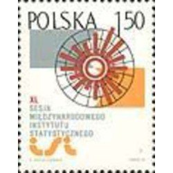 Polonia - 2234 - 1975 40ª Sesión del Instituto internacional de estadística Gràfica simbólica Lujo Polonia - 2234 - 1975 40ª Sesión del Instituto internacional de estadística Gràfica simbólica Lujo