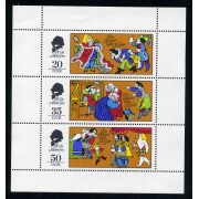 Alemania Oriental - 1776/78-H - GERMANY 1975 Imágenes de cuento El traje nuevo del EmperadorMini-hojita 3 sellos  Lujo
