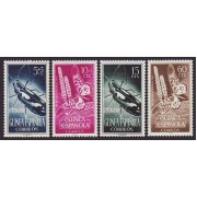 Guinea Española 330/33 1953 Día del Sello Insectos MNH 