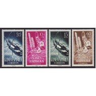 Guinea Española 330/33 1953 Día del Sello Insectos MNH