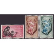 Guinea Española 355/57 1955 Día del Sello Fauna MNH 