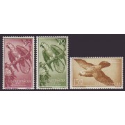 Guinea Española 365/67 1957 Pro indígenas Aves MNH