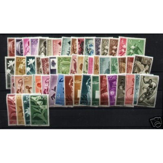 Guinea Española 1955 - 1959 Colección Completa Lujo