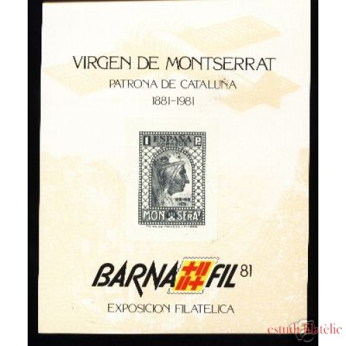 España Spain Hojitas Recuerdo 104 1981 FNMT Barnafil 81 Montserrat SD