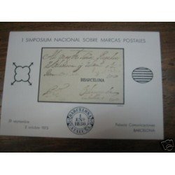 España Spain Hojitas Recuerdo 11 1973 FNMT Marcas Postales
