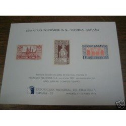 España Spain Hojitas Recuerdo 37 1975 FNMT Heraclio Fournier