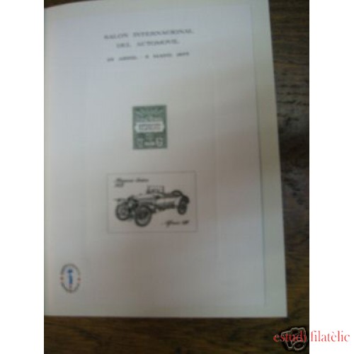 España Spain Hojitas Recuerdo 45 FNMT Salón Automóvil