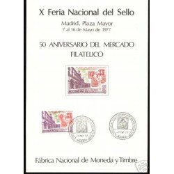 España Spain Hojitas Recuerdo 51 1977 FNMT FNS FNMT Plaza Mayor