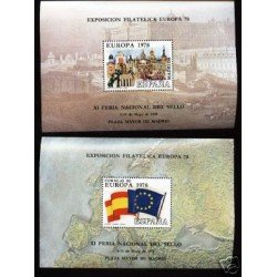 España Spain Hojitas Recuerdo 60/61 1978 FNMT Europa 78 CEPT