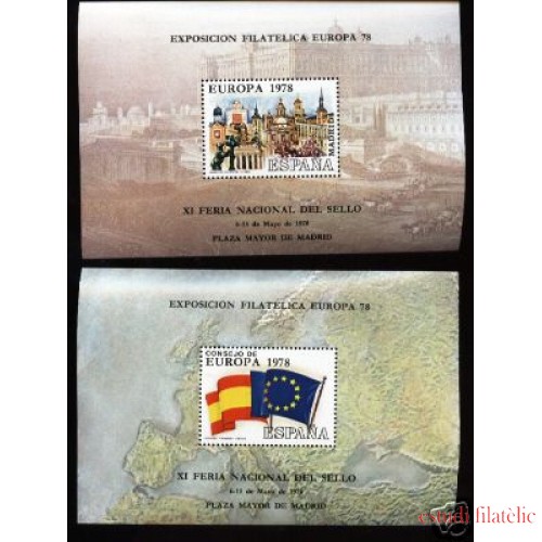 España Spain Hojitas Recuerdo 60/61 1978 FNMT Europa 78 CEPT