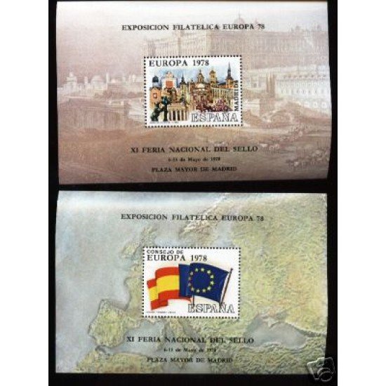 España Spain Hojitas Recuerdo 60/61 1978 FNMT Europa 78 CEPT