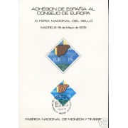 España Spain Hojitas Recuerdo 64 1978 FNMT Consejo de Europa 78