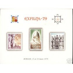 España Spain Hojitas Recuerdo 78 1979 FNMT Exfilna 79 Burgos