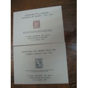 España Spain Hojitas Recuerdo 7/8 1973 FNMT Correo Carlista
