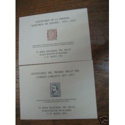 España Spain Hojitas Recuerdo 7/8 1973 FNMT Correo Carlista