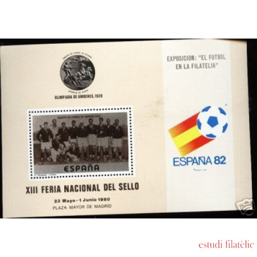 España Spain Hojitas Recuerdo 82 1980 FNMT Fútbol España 82 