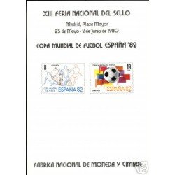 España Spain Hojitas Recuerdo 85 1980 FNMT Fútbol España 82