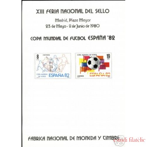 España Spain Hojitas Recuerdo 85 1980 FNMT Fútbol España 82