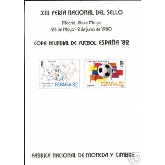 España Spain Hojitas Recuerdo 85 1980 FNMT Fútbol España 82