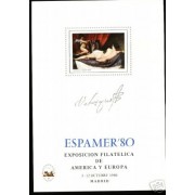 España Spain Hojitas Recuerdo 88 1980 FNMT Velázquez Venus