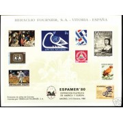 España Spain Hojitas Recuerdo 91 1980 FNMT Espamer 80