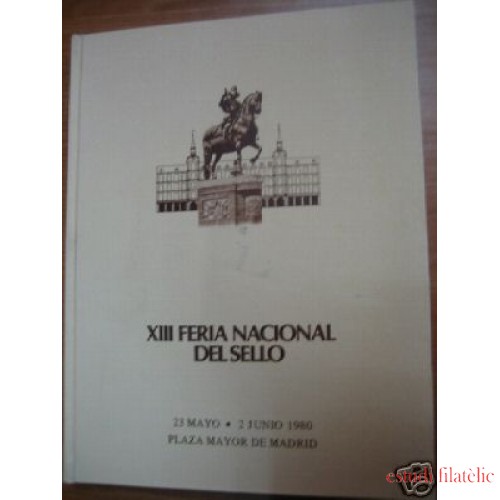 España Spain Hojitas Recuerdo 1980 Libro XIII Feria Nacional