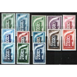 Tema Europa 1956 Completo MNH Tema Europa 1956 Completo MNH