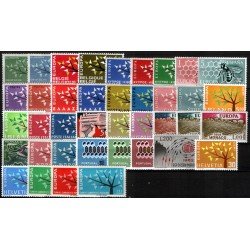 Tema Europa - 1962 Año Completo 39 Sellos Tema Europa - 1962 Año Completo 39 Sellos