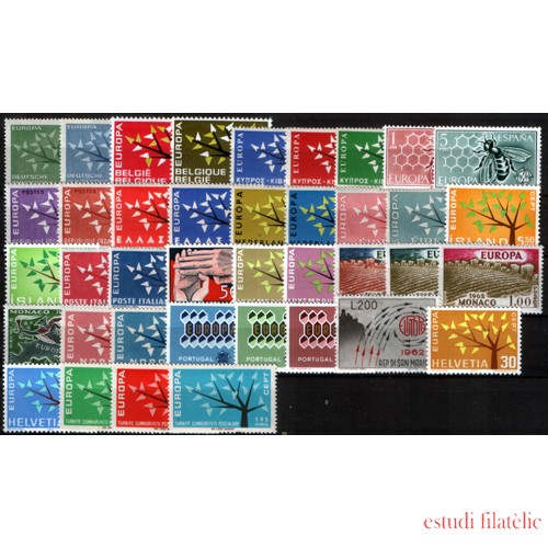 Tema Europa - 1962 Año Completo  39 Sellos